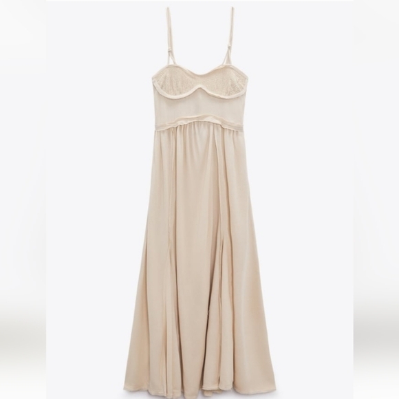 ZARA long strappy Casual Flowy Summer dress - Picture 5 of 12